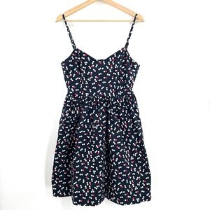 GAP y2k polkadot sundress fit flare mini Caroline dot summer blue red retro 8
